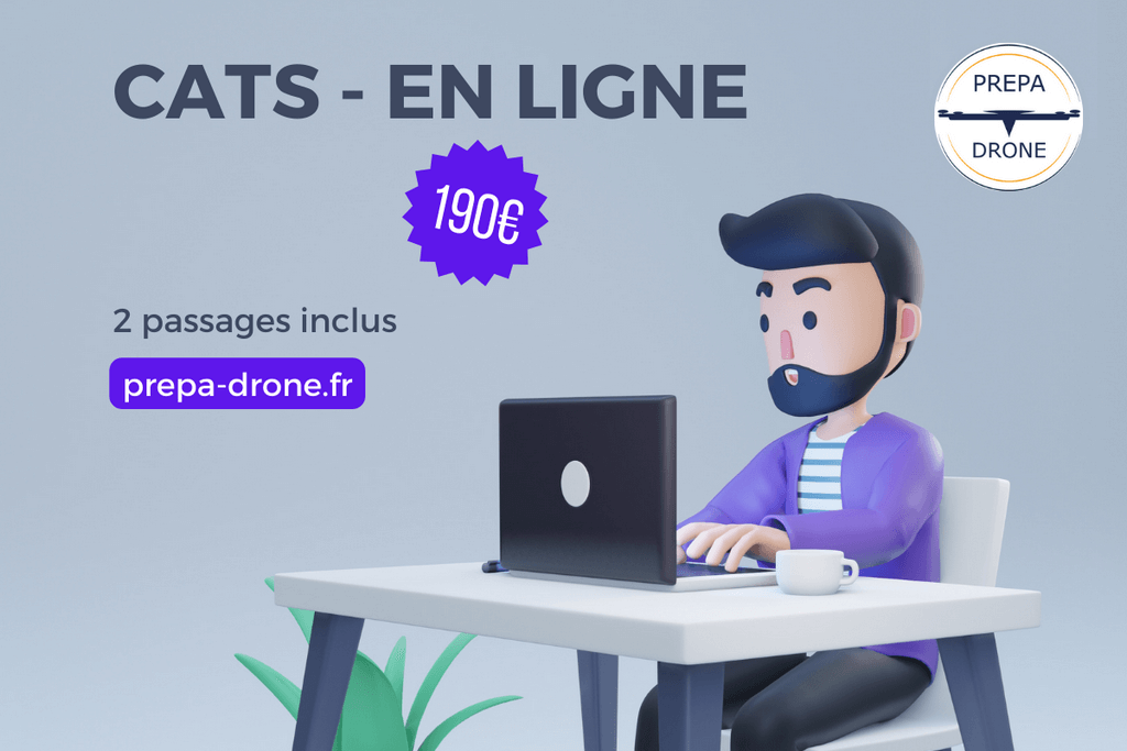 Passage de l'examen drone CATS en ligne